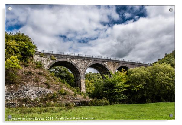 Monsal Viaduct, Bakewell, Derbyshire Acrylic by Jonny Essex