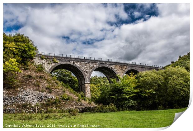 Monsal Viaduct, Bakewell, Derbyshire Print by Jonny Essex