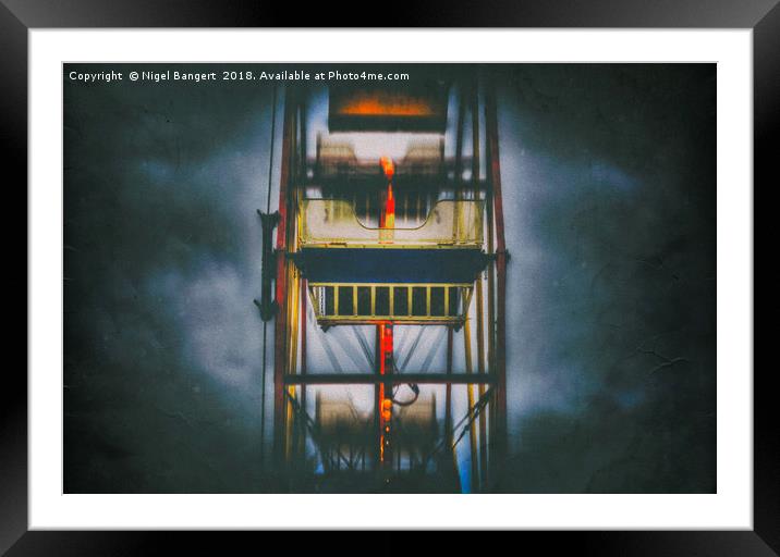 Ride the Ferris Wheel Framed Mounted Print by Nigel Bangert