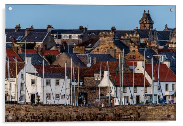 Anstruther Rooftops Acrylic by Alan Sinclair