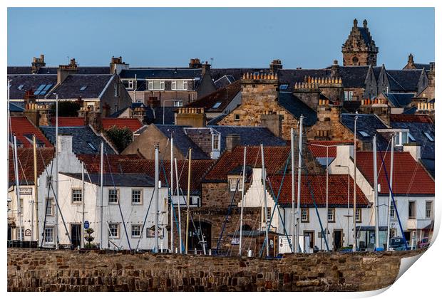Anstruther Rooftops Print by Alan Sinclair