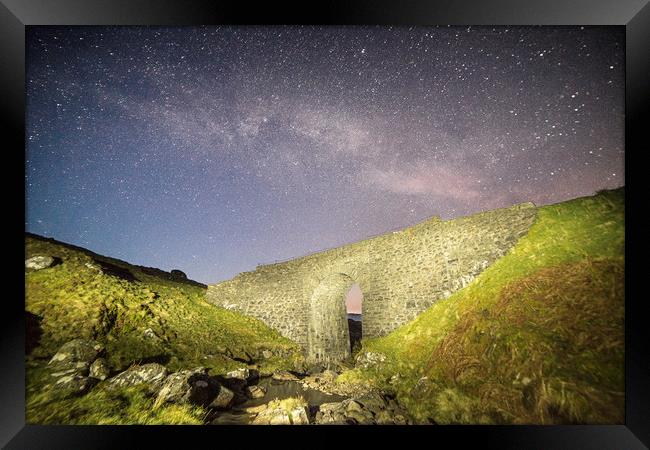 Remote night sky Framed Print by Garry Quinn