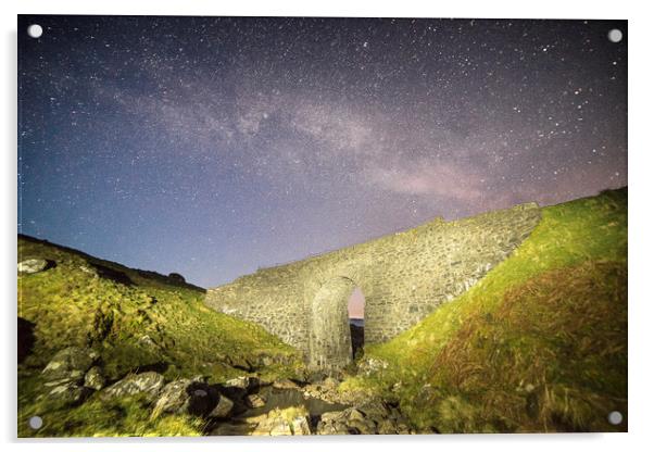 Remote night sky Acrylic by Garry Quinn