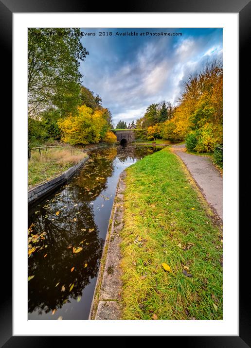 Llangollen Canal Tunnel Framed Mounted Print by Adrian Evans