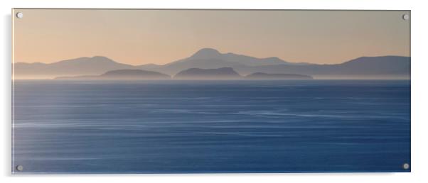 Shiant isles in evening mist Acrylic by Robert McCristall