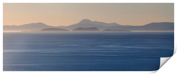 Shiant isles in evening mist Print by Robert McCristall
