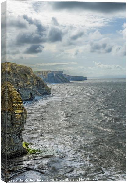 The Glamorgan Heritage Coast from Southerndown Canvas Print by Nick Jenkins