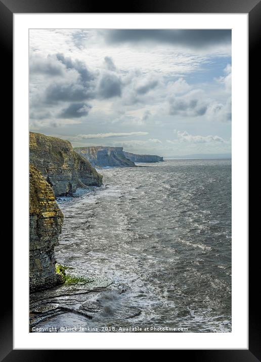 The Glamorgan Heritage Coast from Southerndown Framed Mounted Print by Nick Jenkins