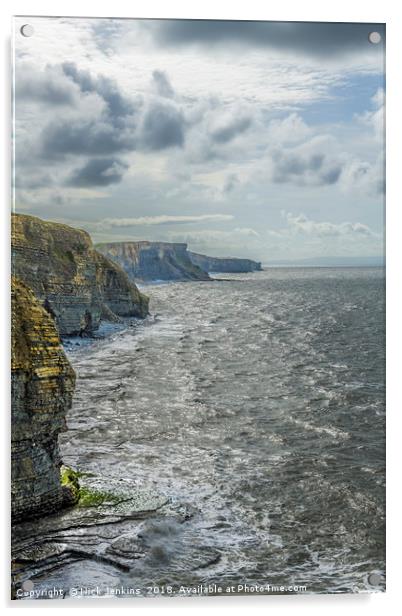 The Glamorgan Heritage Coast from Southerndown Acrylic by Nick Jenkins