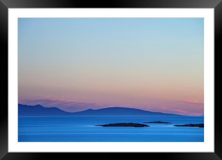 Whale Rocks in sunset  Framed Mounted Print by Robert McCristall