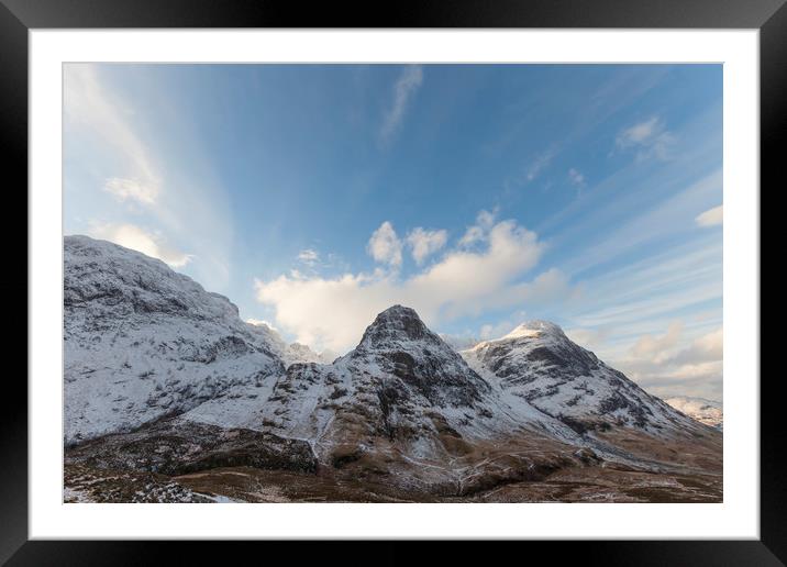 Gear Aonach of the Three sisters Framed Mounted Print by Robert McCristall