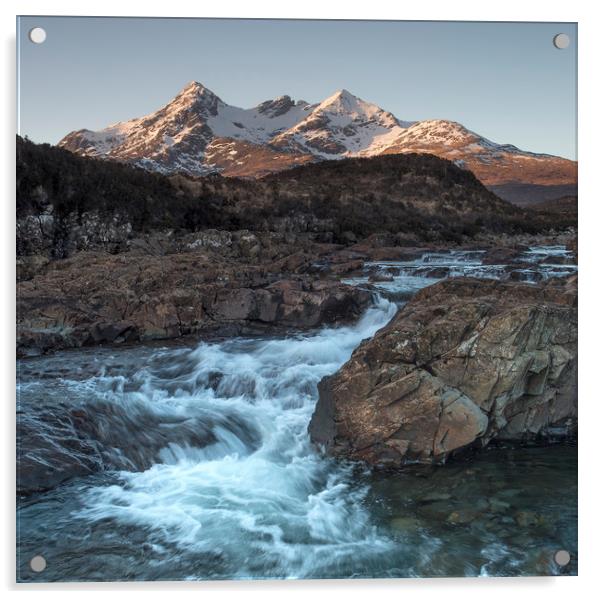 River Sligachan Isle of Skye Acrylic by Robert McCristall