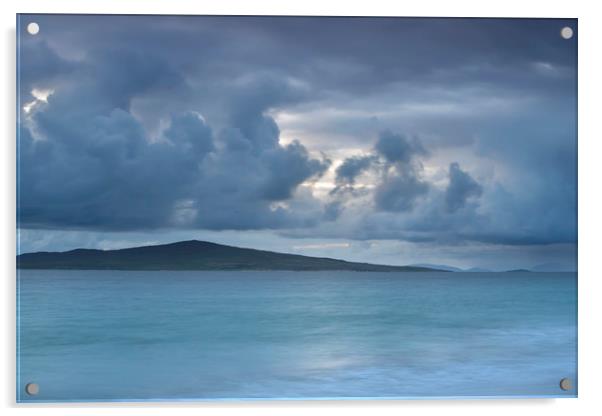 Hebridean Isle Pabbay Acrylic by Robert McCristall