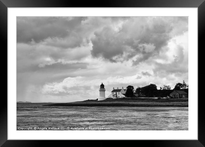 Lighthouse on Loch Linnhe Framed Mounted Print by Angela Wallace