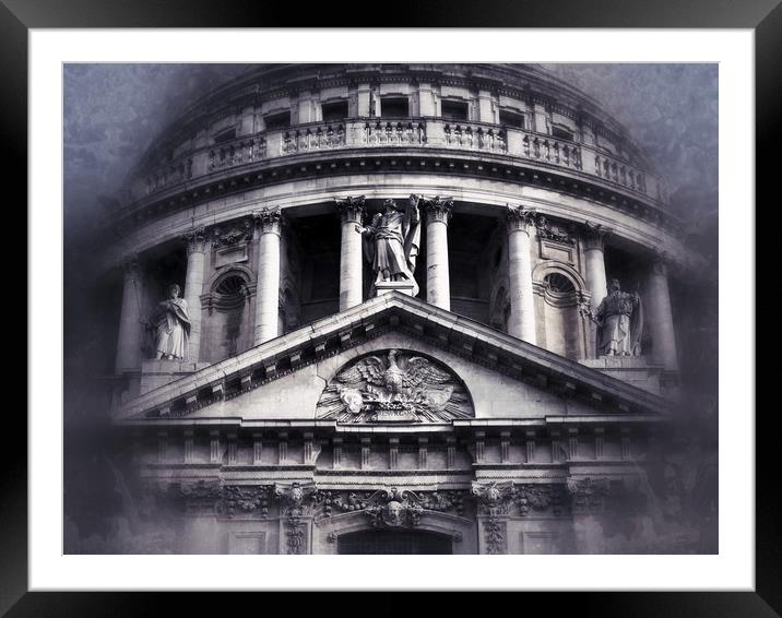 St Pauls,London,UK     Framed Mounted Print by Victor Burnside