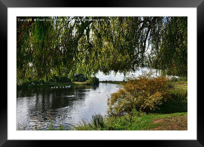 View on the River Trent from the Riverside Hotel. Framed Mounted Print by Frank Irwin