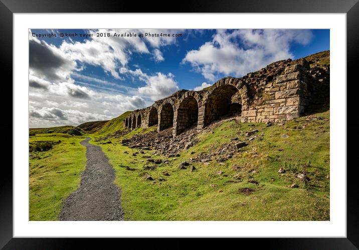 Ironstone Kilns Rosedale Framed Mounted Print by keith sayer