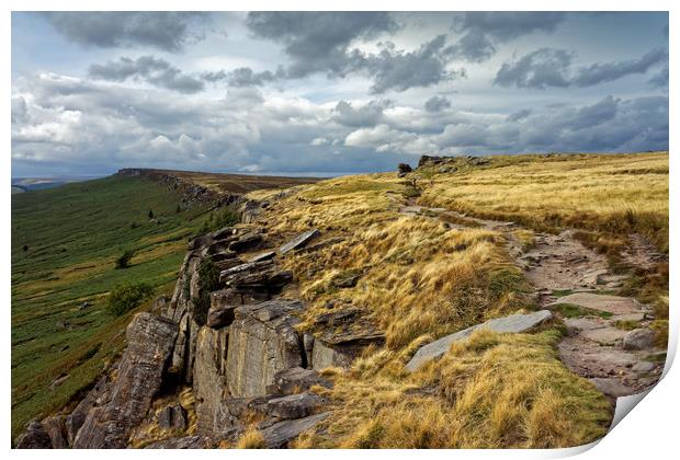 View along Stanage Edge                            Print by Darren Galpin