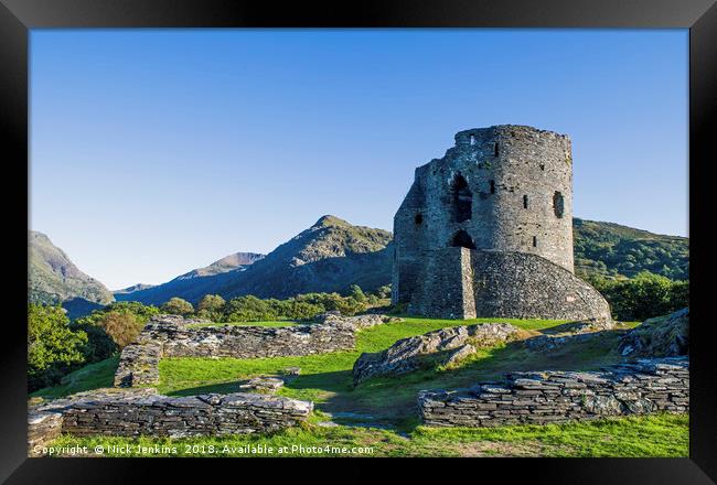 Dolbadarn Castle Snowdonia North Wales Framed Print by Nick Jenkins