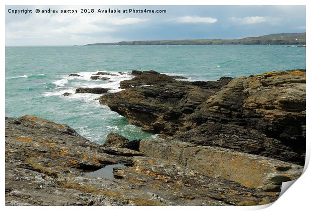 ROCKY ANGLESEY Print by andrew saxton