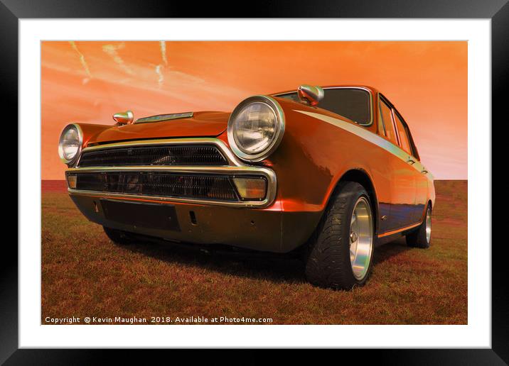 Classic Beauty: 1966 Ford Cortina Mark 1 Framed Mounted Print by Kevin Maughan