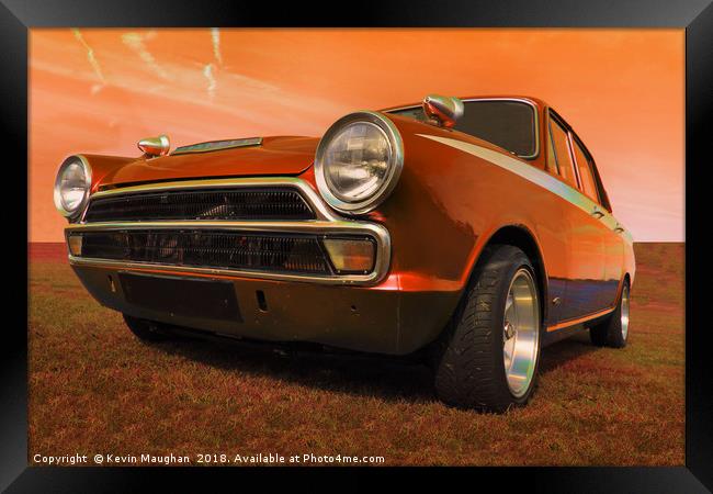 Classic Beauty: 1966 Ford Cortina Mark 1 Framed Print by Kevin Maughan