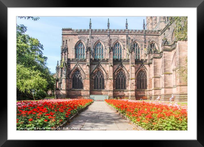 cathedral and gardens Framed Mounted Print by Kevin Hellon