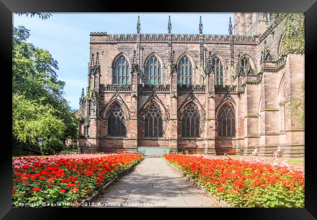 cathedral and gardens Framed Print by Kevin Hellon