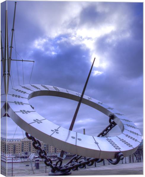 Sun Dial Tower Hotel Canvas Print by David French