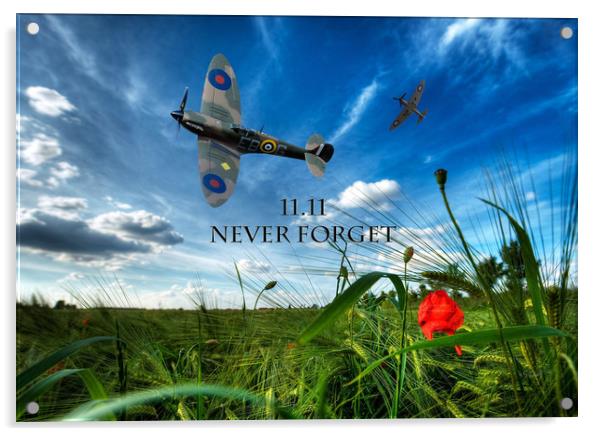 Never forget Acrylic by Stephen Ward