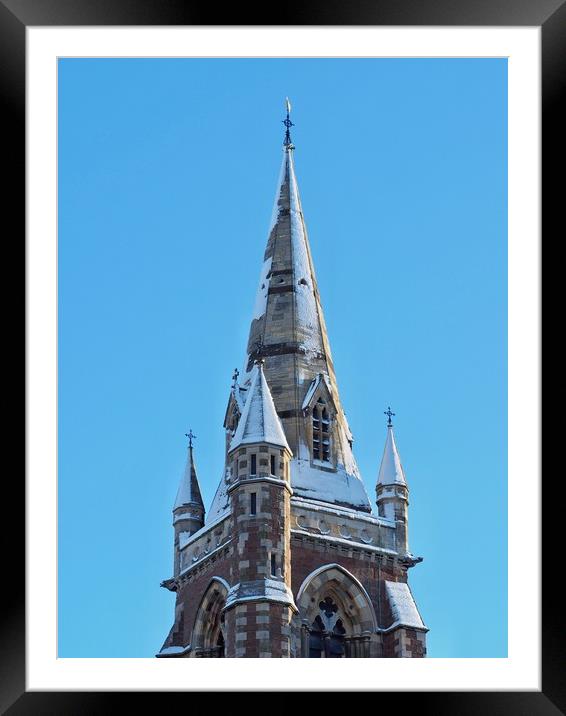 Church Steeple                                     Framed Mounted Print by Victor Burnside