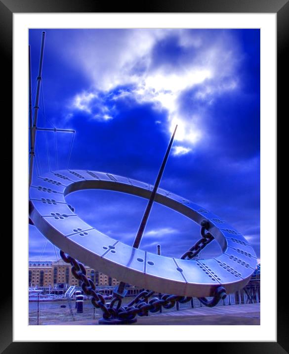 Sun Dial Tower Hotel Framed Mounted Print by David French