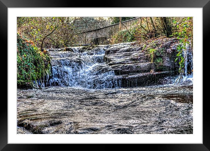 River Ennig Waterfalls 2 Framed Mounted Print by Steve Purnell