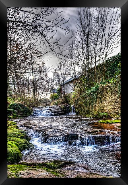 River Ennig Waterfalls 4 Framed Print by Steve Purnell