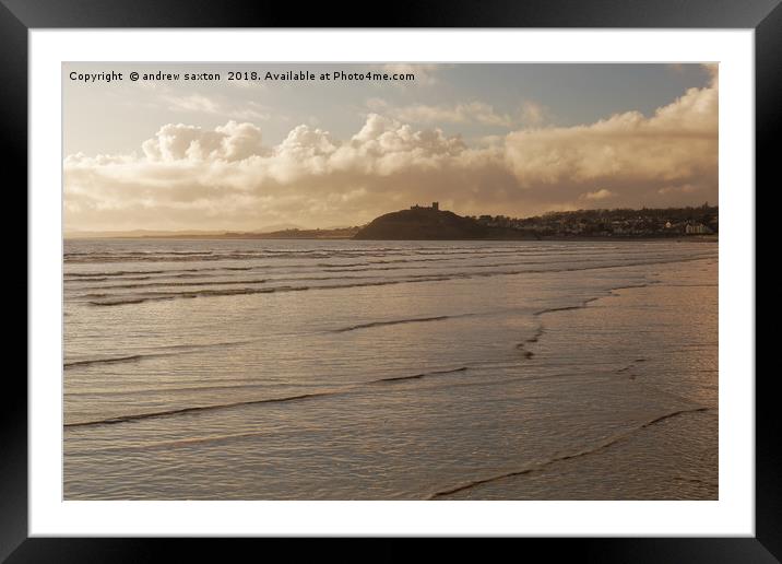 CLOUDS OVER SEA Framed Mounted Print by andrew saxton