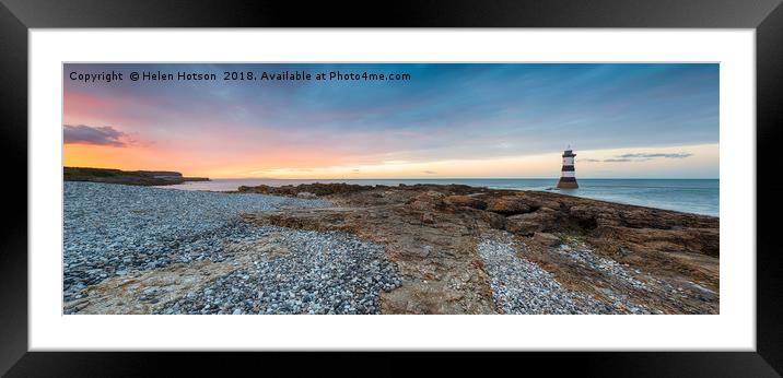 Stunning Sunset at Penmon Point Framed Mounted Print by Helen Hotson