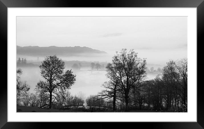 Misty Valley Framed Mounted Print by Catherine Fowler