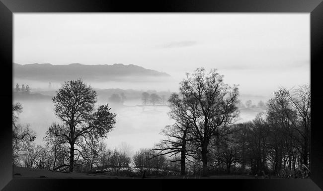 Misty Valley Framed Print by Catherine Fowler