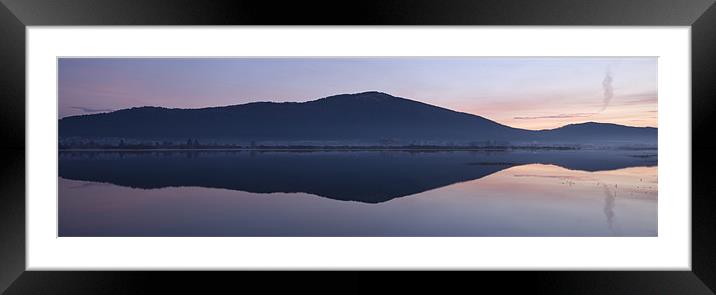 Cerknica lake at dawn, Notranjska, Slovenia Framed Mounted Print by Ian Middleton