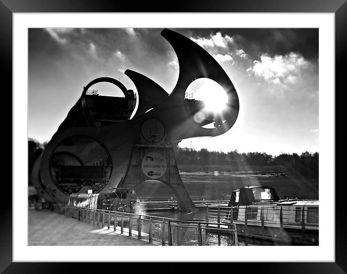 The Falkirk Wheel Framed Mounted Print by Aj’s Images