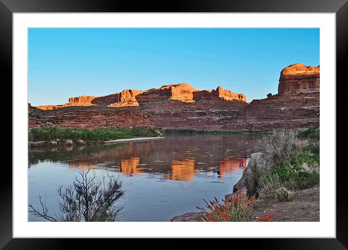 Good Morning Moab Framed Mounted Print by Coralena Watts