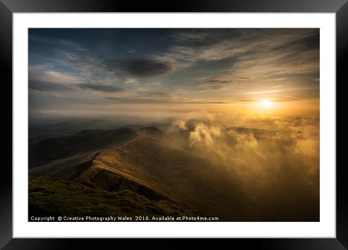 Pen y Fan Spring Light Framed Mounted Print by Creative Photography Wales