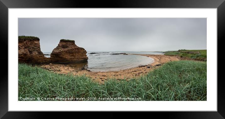 Cullernose Point Panorama on the Northumberland Co Framed Mounted Print by Creative Photography Wales