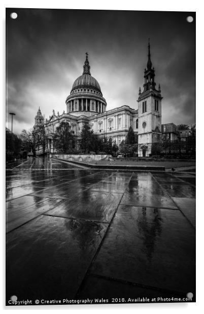 St Pauls Cathedral, London Acrylic by Creative Photography Wales