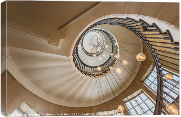 Heals Staircase, Heals Furniture, London Canvas Print by Creative Photography Wales