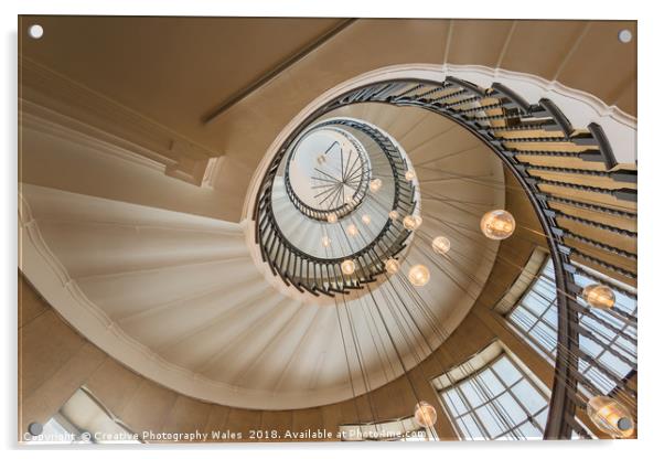 Heals Staircase, Heals Furniture, London Acrylic by Creative Photography Wales