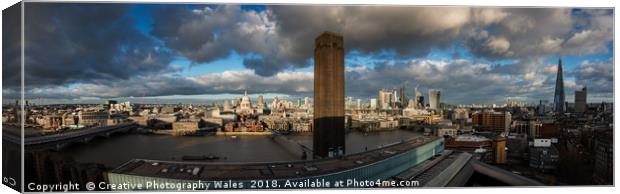 London Panoramic View Canvas Print by Creative Photography Wales