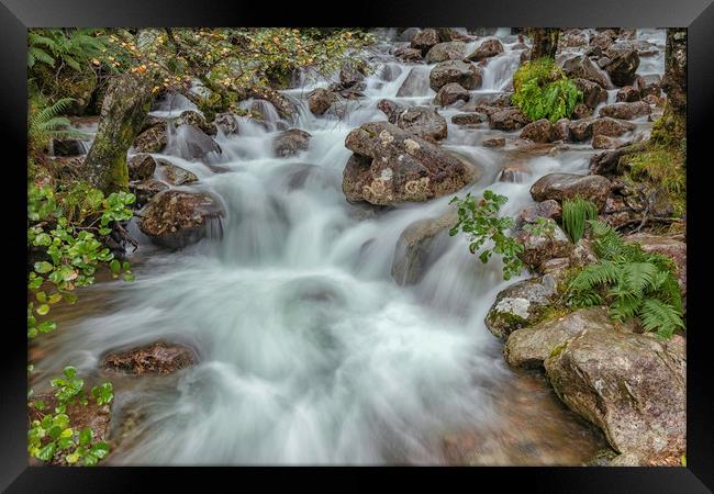 Majestic Steall Waterfall Framed Print by James Marsden