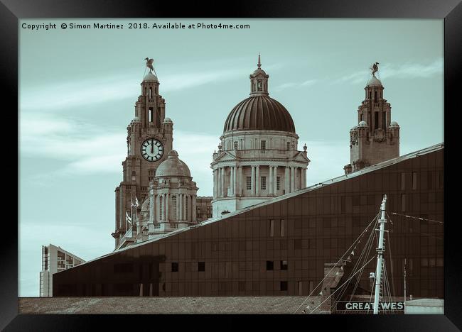 From Royal Albert Dock to Pier Head Framed Print by Simon Martinez
