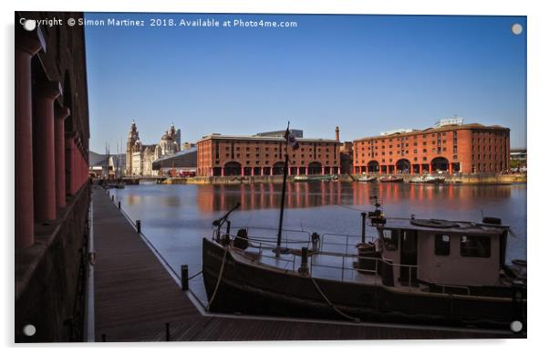 The Modern History of Liverpool Acrylic by Simon Martinez